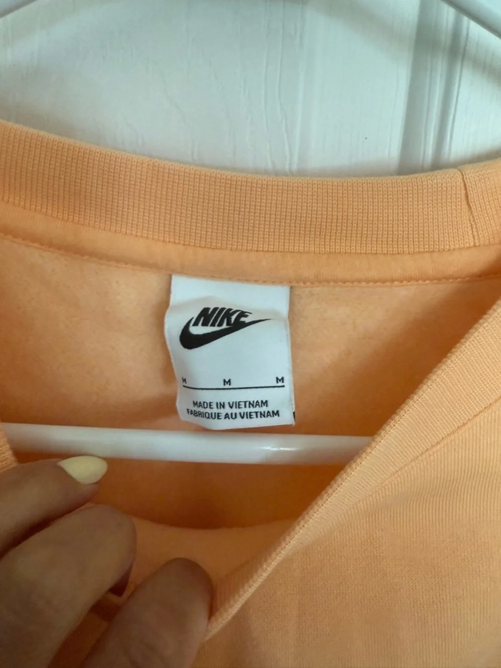Nike Men's Crewneck Sweatshirt - Peach Orange